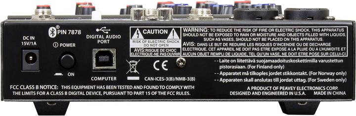 Actual product image Peavey Electronics Co. Pv 6 Bt (Studio- and Livemixer)