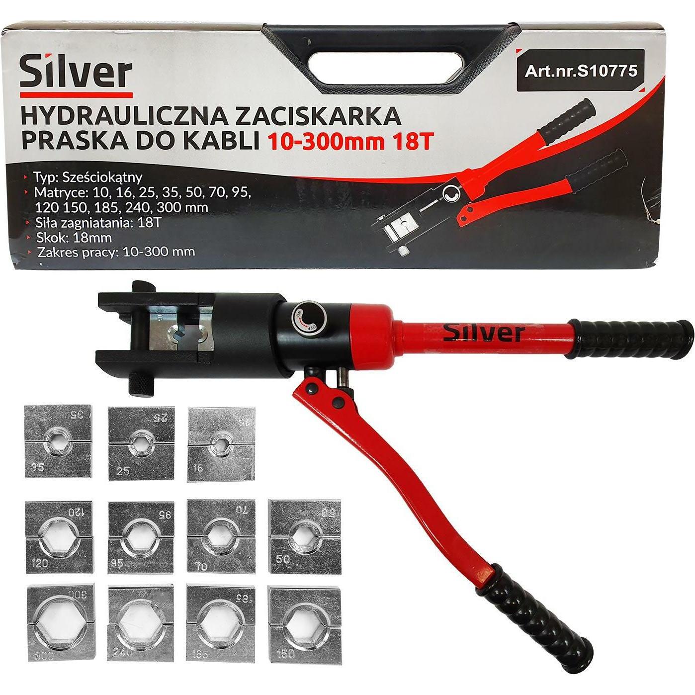 GCS, Pinza, ZACISKARKA HYDRAULICZNA DO KABLI 10-300mm 18 TON /SILVER