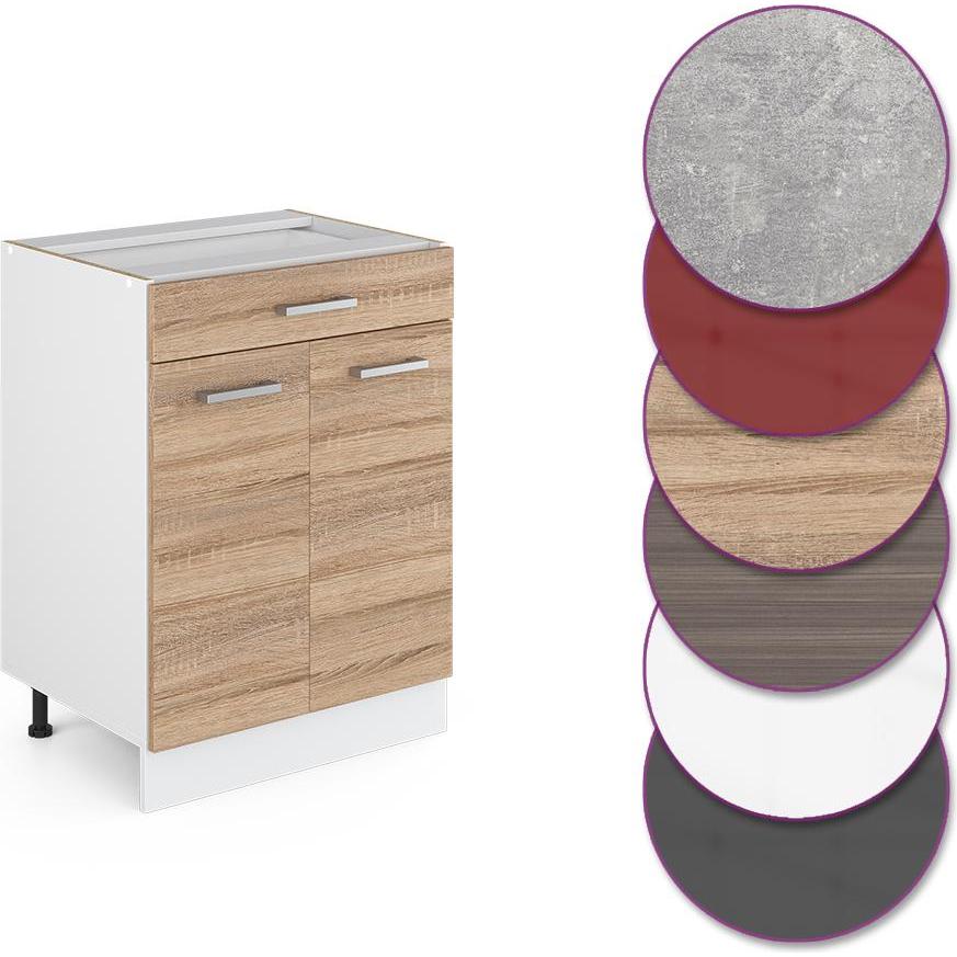 Vicco, Regal, Küchenschrank mit Schublade R-Line