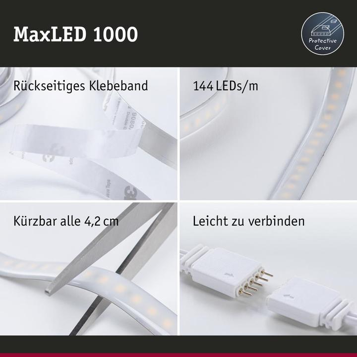 Immagine prodotto Paulmann Set di strisce MaxLED 1000 (Bianco caldo, 150 cm, Interno)