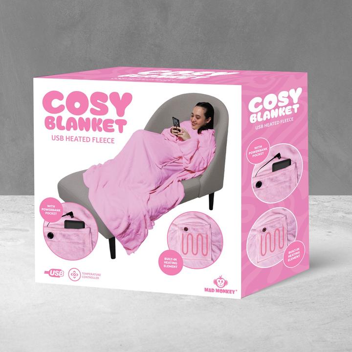 Actual product image Mad Monkey Heated blanket pink (200 x 130 cm)
