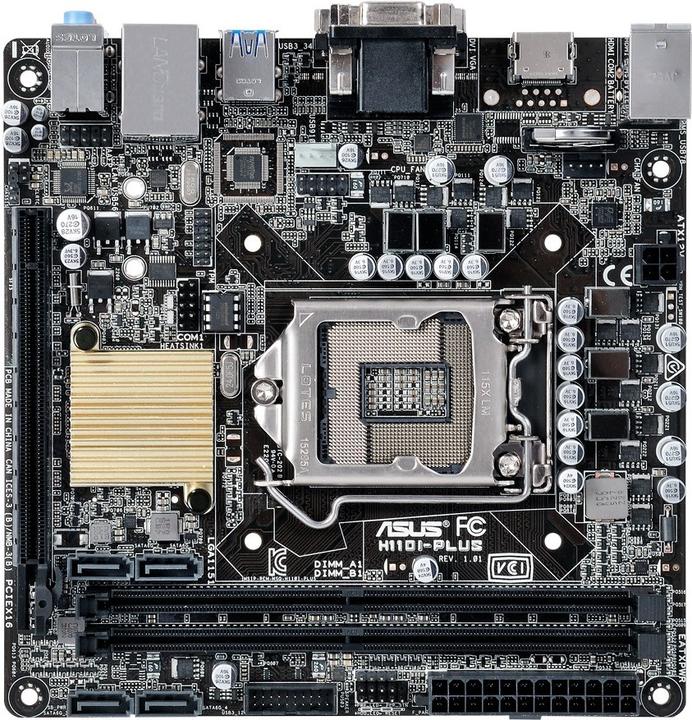 ASUS H110I-Plus S1151 H110 MITX (LGA 1151, Intel H110, Mini-ITX)