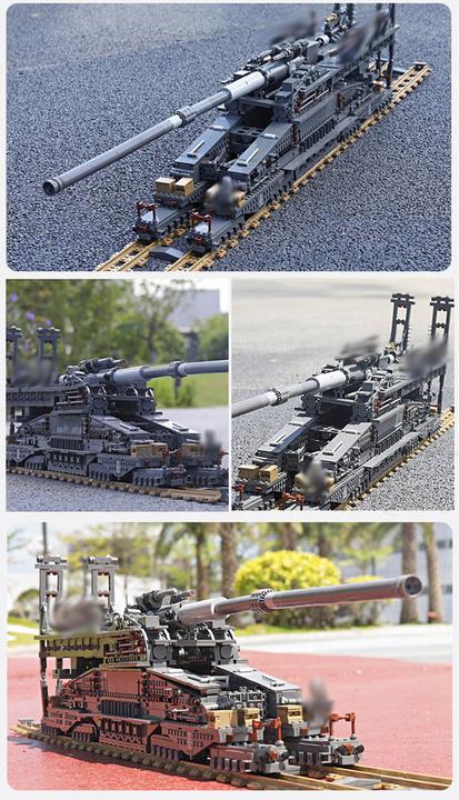 Actual product image Kazi Railway gun "Dora" 3in1