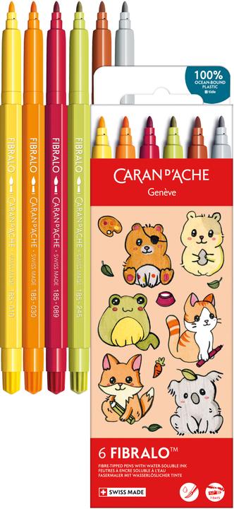 Image du produit Caran d'Ache Feutres Fibralo Kawaii (6x)