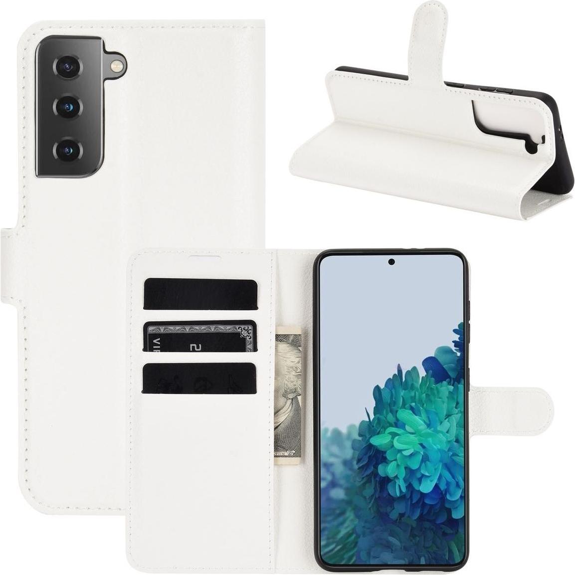 Thumbnail - König Design Hülle Handy Schutz für Samsung Galaxy S21 Case Cover Tasche Etuis Bumper Weiss (Samsung Galaxy S21+), Smart...