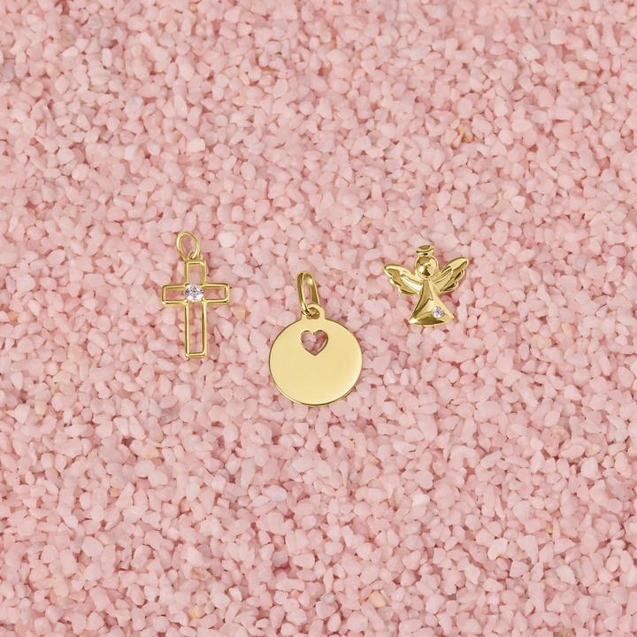 Image du produit Amor Pendentif pour femme, or 375, zirconium synth. | ange (9 ct, Or 375)