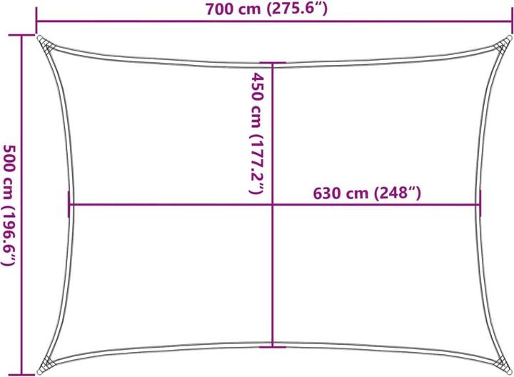 Image du produit VidaXL Sonnensegel (5 x 7 m)