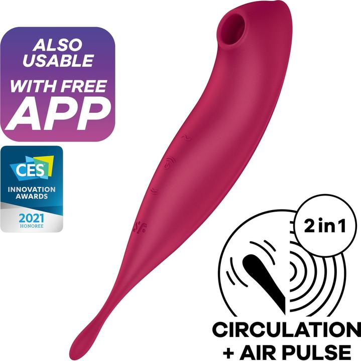 Produktbild Satisfyer Twirling Pro Connect App - Dark Red
