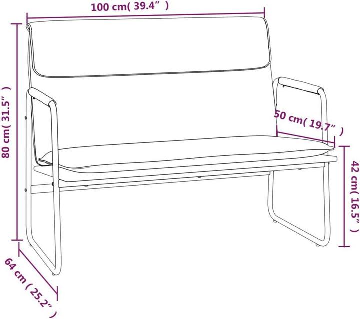 Produktbild vidaXL Sitzbank (64 cm)