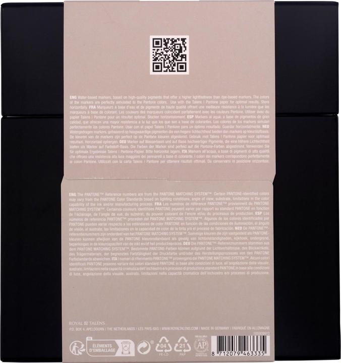 Image du produit Talens Set de 9 feutres Pantone gris chaud (Multicolore, Gris, 3 mm, 9 x)