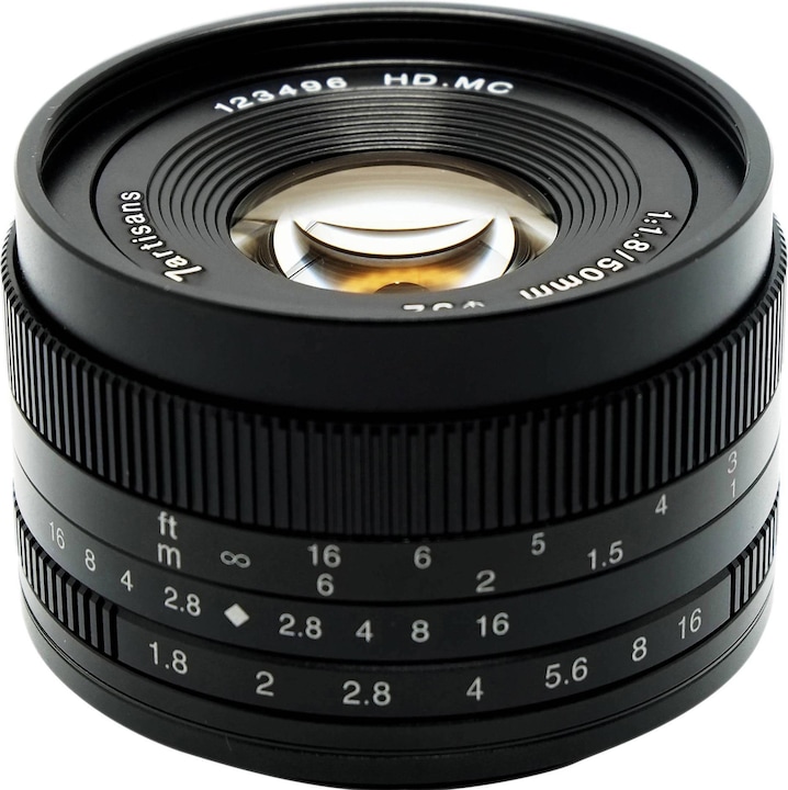 Actual product image 7artisans 50mm f/1.8, Sony E (Sony E, APS-C / DX)
