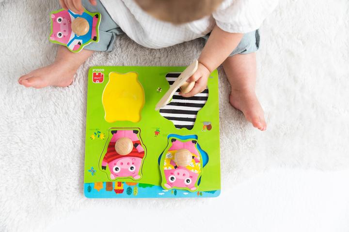 Produktbild Goula Kinder Puzzle aus Holz Three Little Pigs (11 Teile)