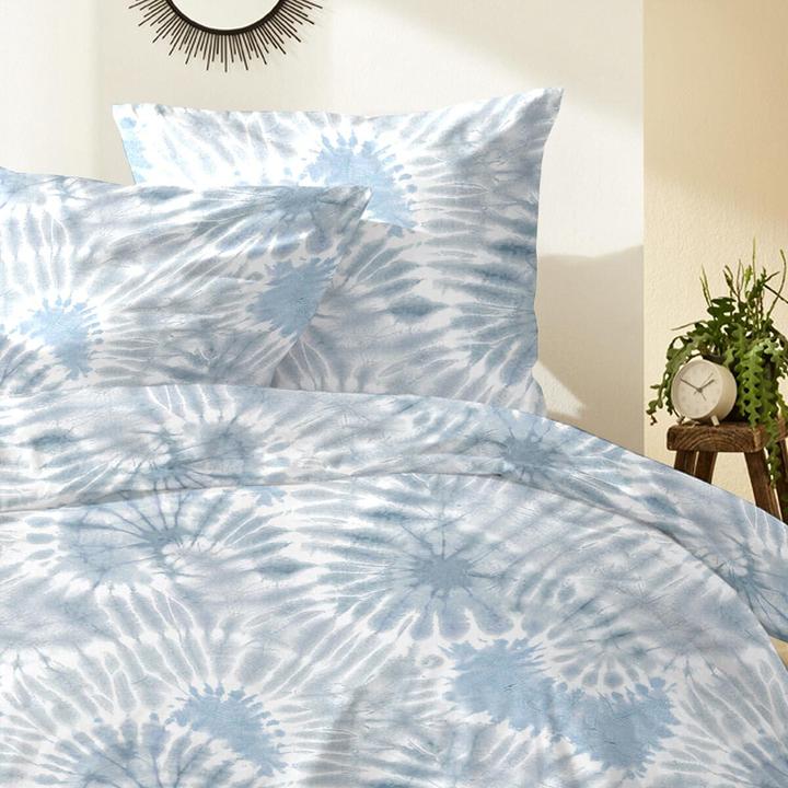 Actual product image Enrico Coss Bettwäsche Glendale blau (Bedding set, 155x220 cm + 80x80 cm)