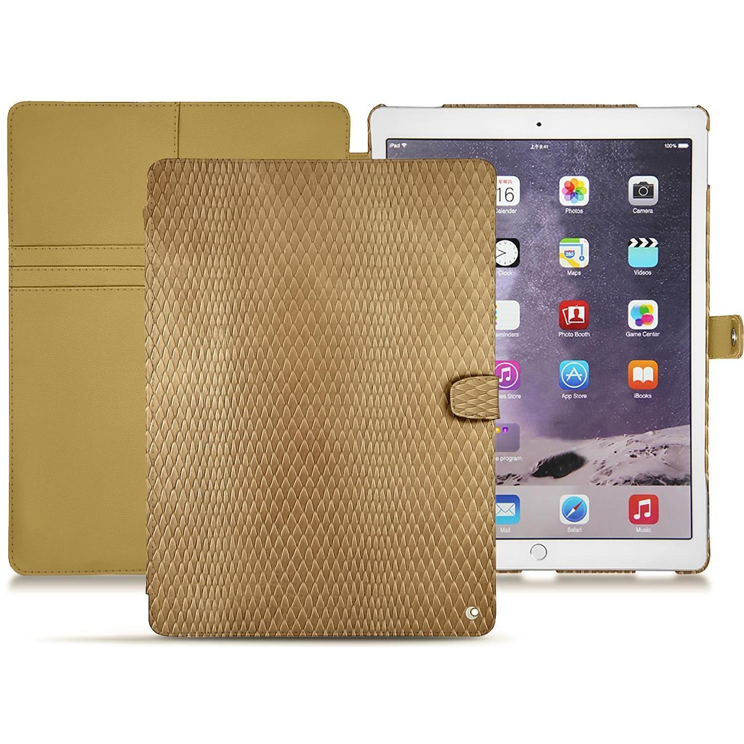 Noreve Lederschutzhülle Wallet (iPad Pro 12.9), Tablet Hülle, Braun