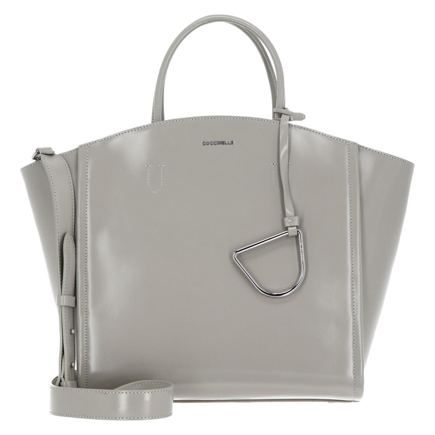 Coccinelle, Damen, Handtasche, Narcisse Shiny Handbag, Beige