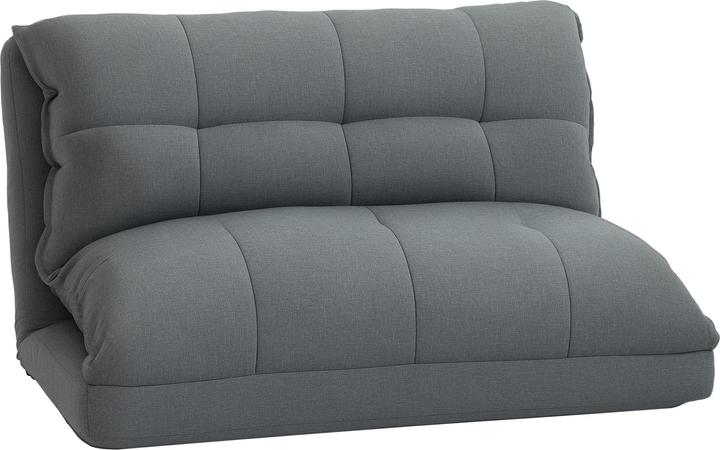 Produktbild Homcom Bodenstuhl Metall, Leinen Grau