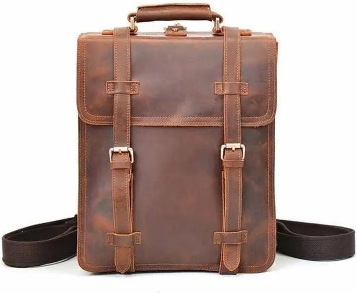 Only-Bags.Store Vintage Lederrucksack, Lederrucksack