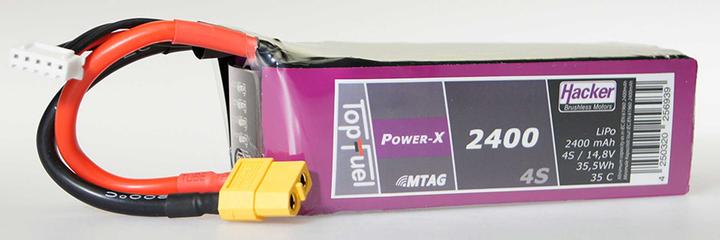Produktbild Hacker LiPo Pack TF Power-X 2400mAh 4S MTAG (14.80 V, 2400 mAh)