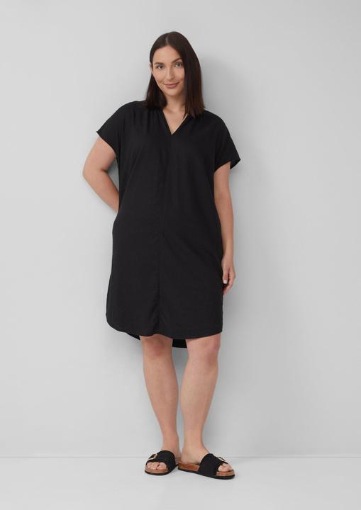 Produktbild S.Oliver Kleid Blusenkleid aus Leinenmix mit Eingrifftaschen (48)