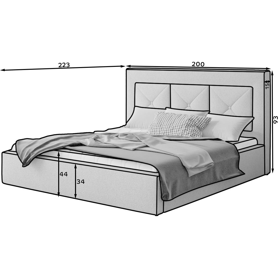 ELTAP, Bett, Cloe (180 x 200 cm)