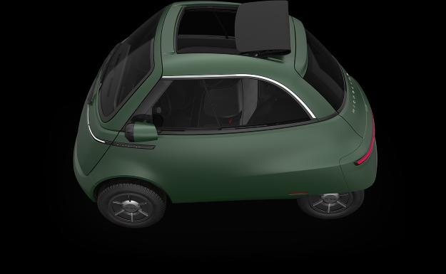 Actual product image Microlino Long Range London Green (Electric, 17 hp)