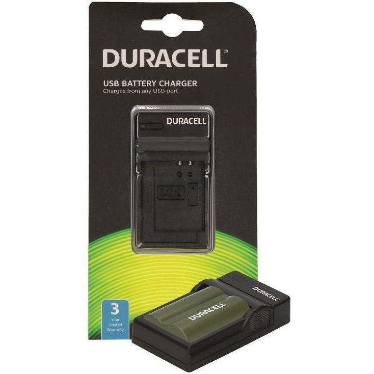 Duracell Ladegerät mit USB Kabel für DRC511/BP-511 (Ladegerät), Kamera Stromversorgung, Schwarz