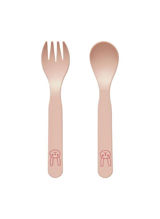 Actual product image OYOY Mini Children's cutlery set Pullo pink