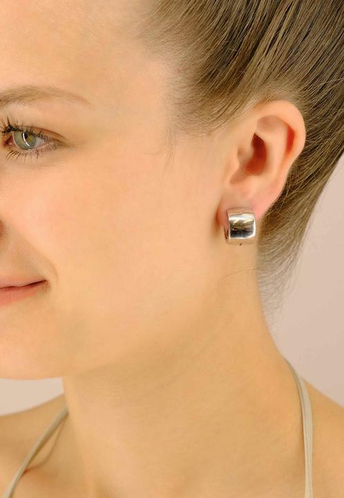 Actual product image Muau Creoles (White gold 750)