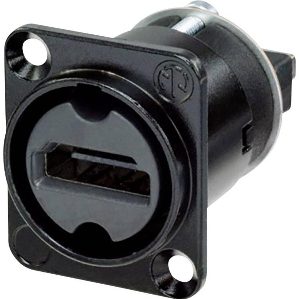 Contrik HDMI (TM) 1.4 Durchfuehrung D-Serie, Audio Stecker, Schwarz