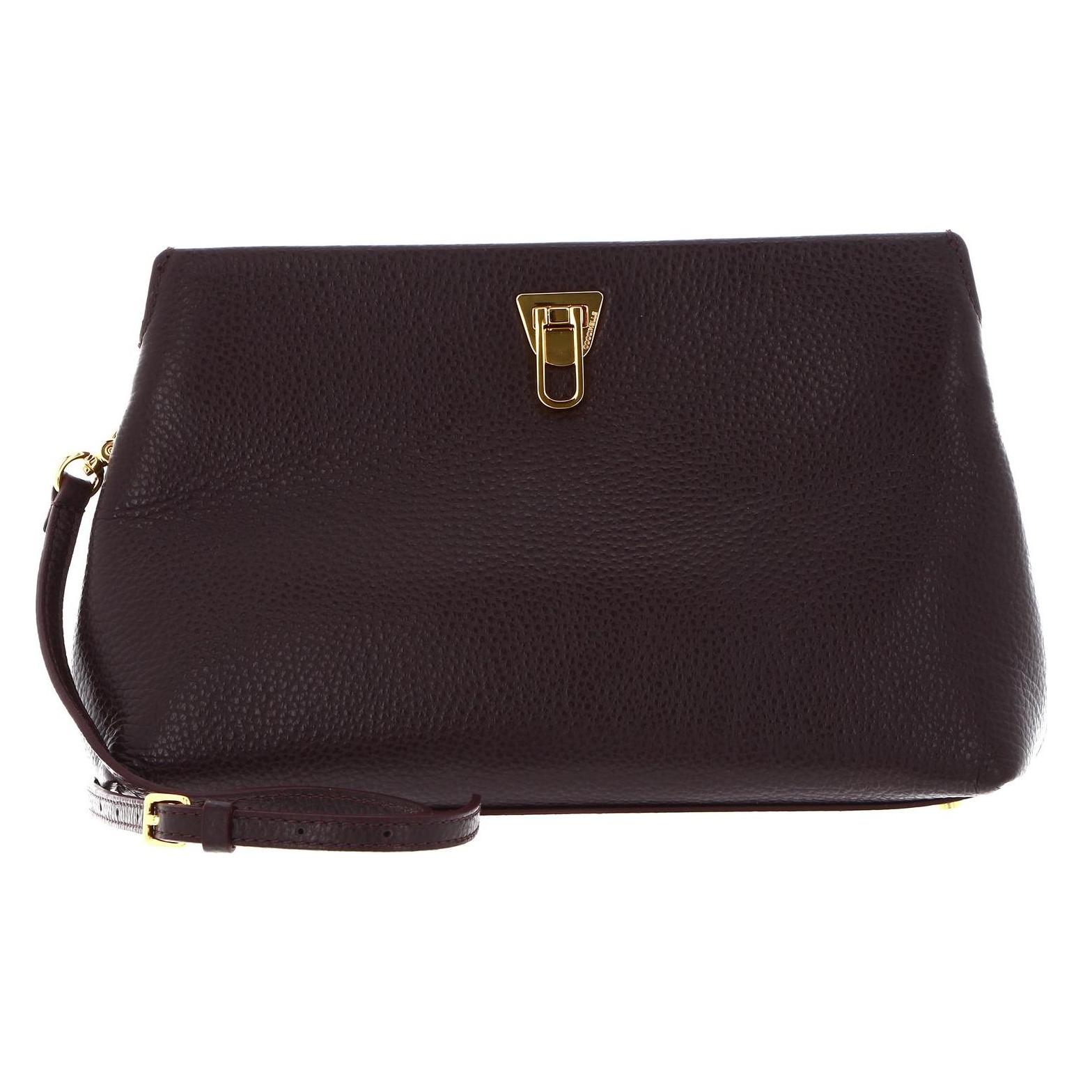 Coccinelle, Damen, Handtasche, Beat Clutch Handbag Grained Leather, Braun