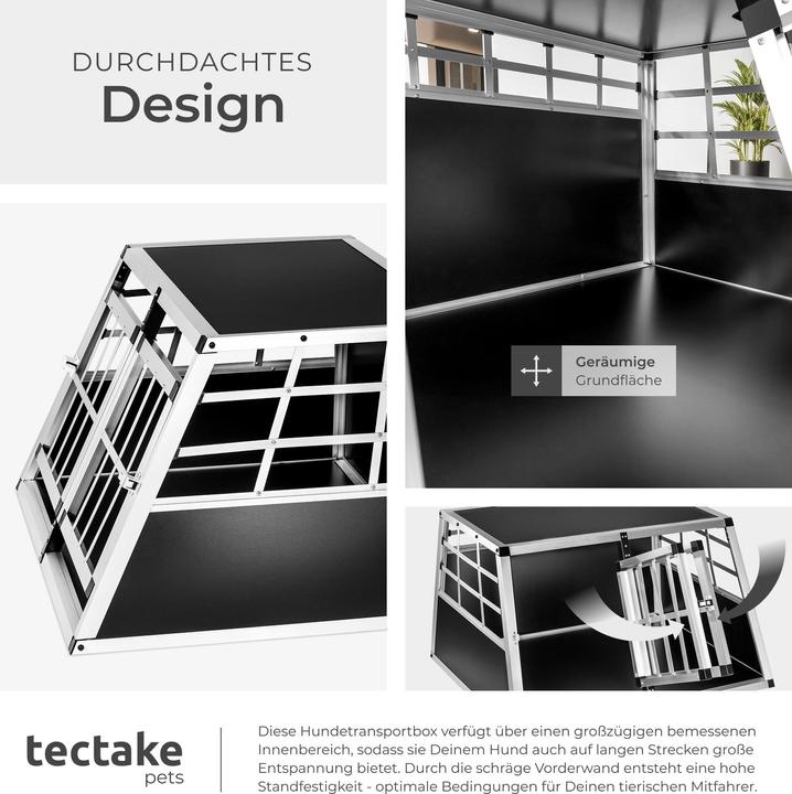 Produktbild tectake Hundetransportbox (Hund, Sicherheitsverschluss)