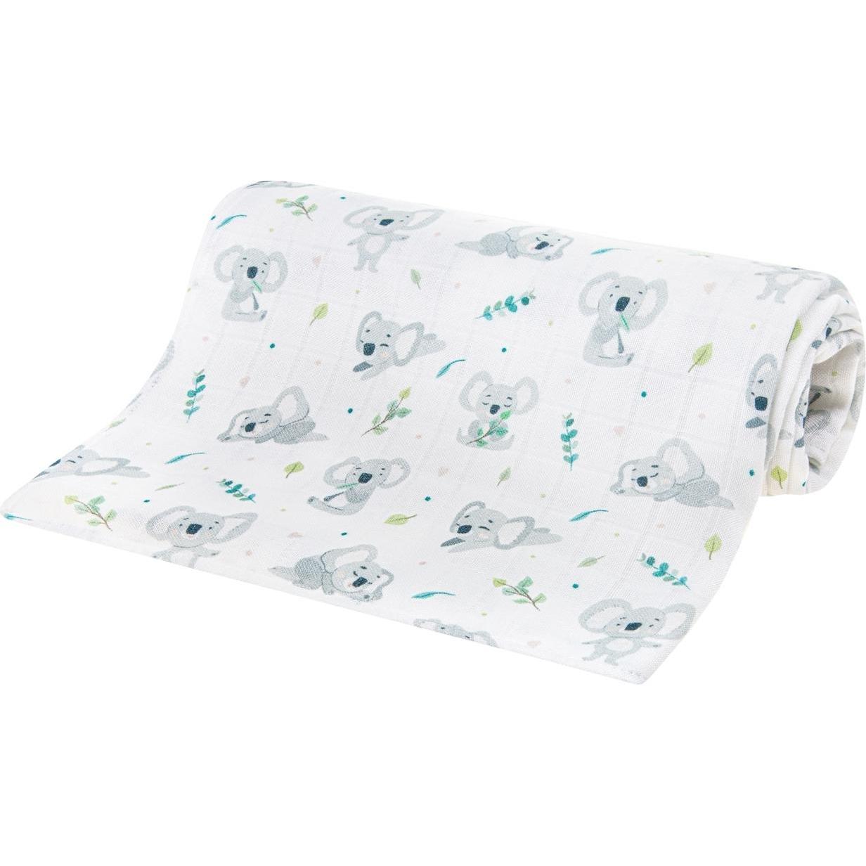 Bocioland, Babydecke, Bambus Swaddledecke Koala (75 x 75 cm)
