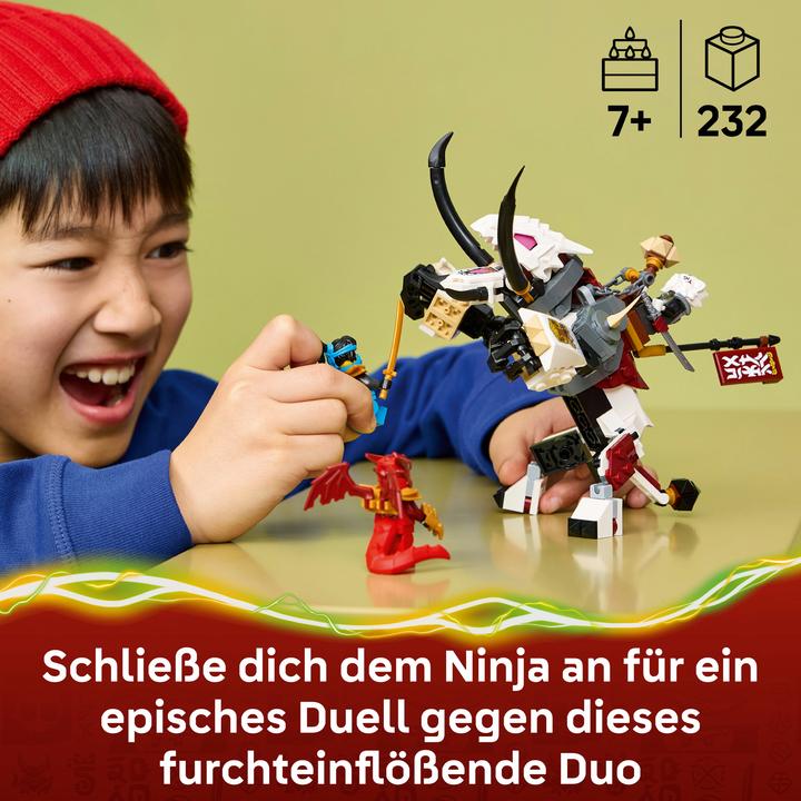 Produktbild LEGO Zilvar auf seinem Drachentier Grimtak (71863, LEGO Ninjago)