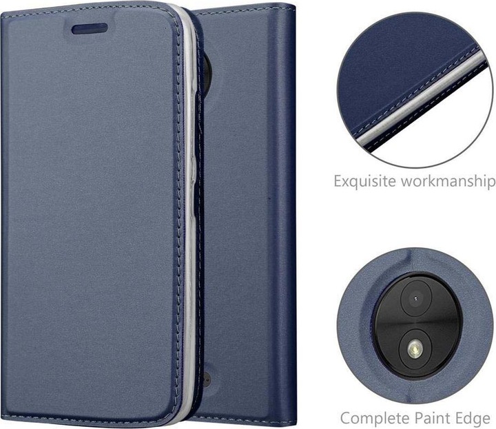 Actual product image Cadorabo Book Classy Style Cover (Motorola Moto C Plus)