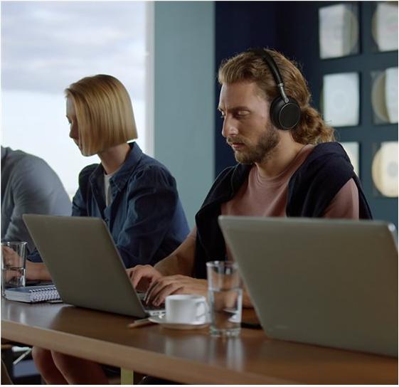 Produktbild Yealink BH76TEAMS BLACK USB-C (Kabellos, USB-C)