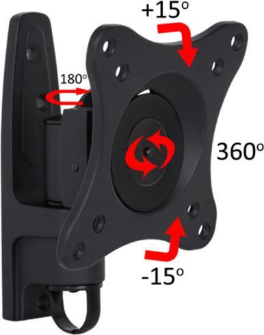 Image du produit Multibrackets VESA bras flexible 360 (Mur, 32", 15 kg)