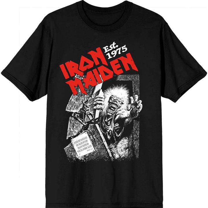 Actual product image Iron Maiden Est. 1975 No Prayer Grave Red Logo (S)