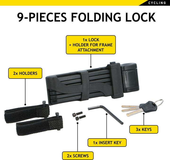 Actual product image Dunlop Folding lock (85 cm)