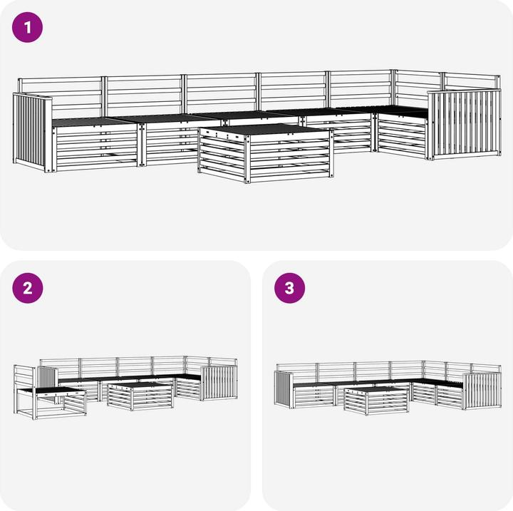 Produktbild vidaXL Outdoor-Sofa