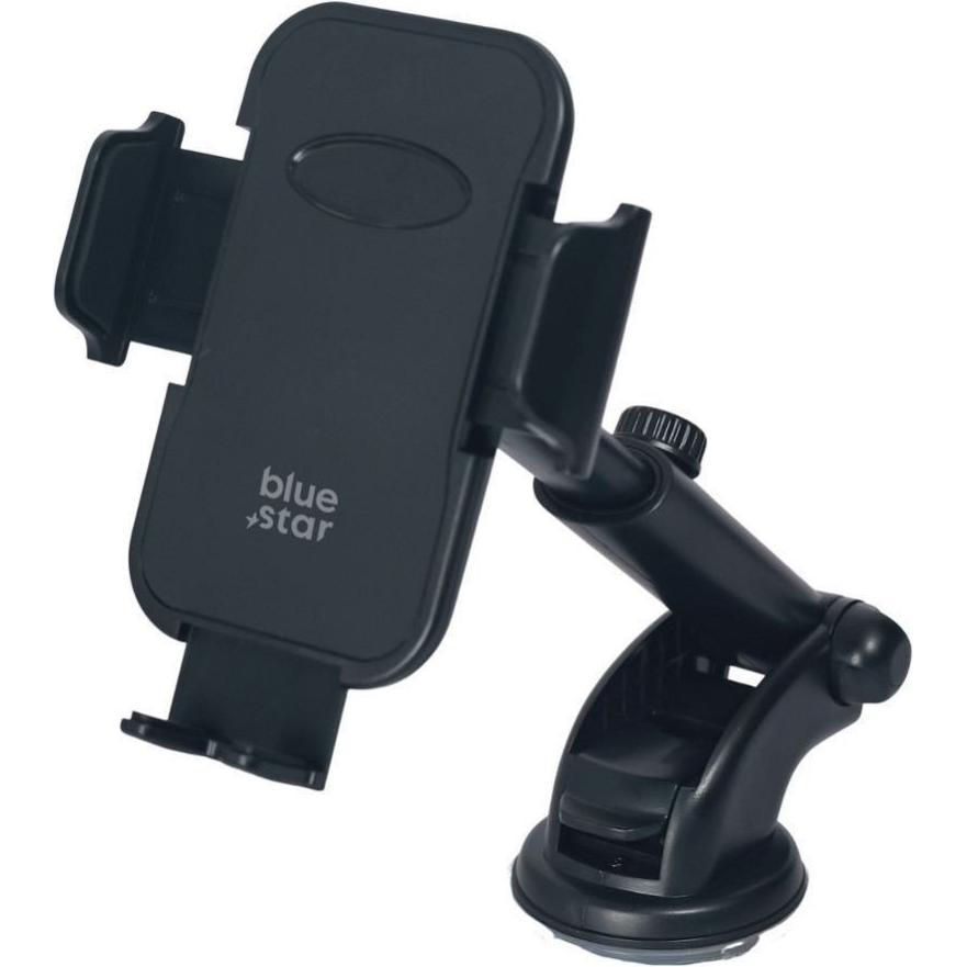 BlueStar Stylus Blue Star BLUE STAR Slide Mount Clasic (18-23cm) car holder for windshield black, Supporto per smartphone, Nero