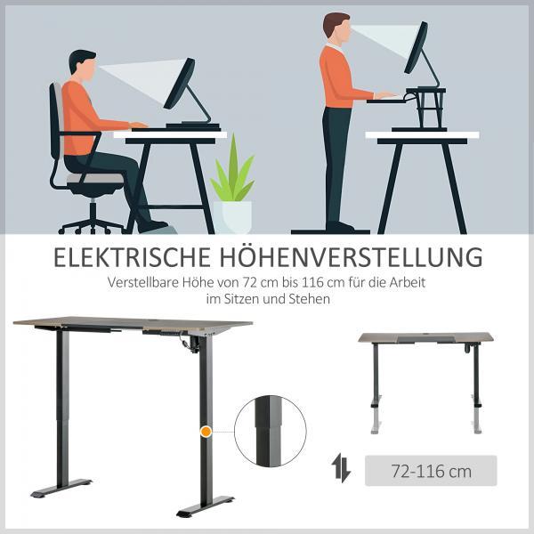Produktbild Vinsetto PC-Tisch elektrisch höhenverstellbar, LED-Anzeige (140 x 116 x 70 cm)