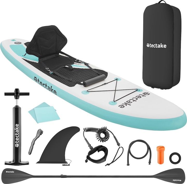 Produktbild tectake Stand-Up Paddle Board Zenon, 2in1 aufblasbar, Komplettset