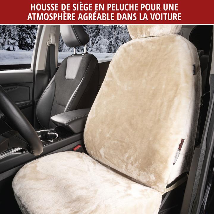 Image du produit Walser Housse de siège de voiture "Teddy" - fausse fourrure - beige