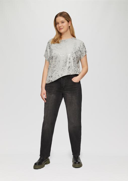 Actual product image S.Oliver T-Shirt T-Shirt mit Glitzer-Frontprint (52)