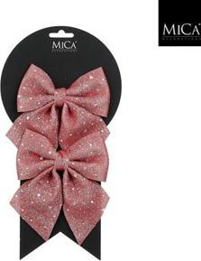 Actual product image edelman Schleife Rosa 2 Stück – L 12Xb 13Xh 1 Cm (2x)