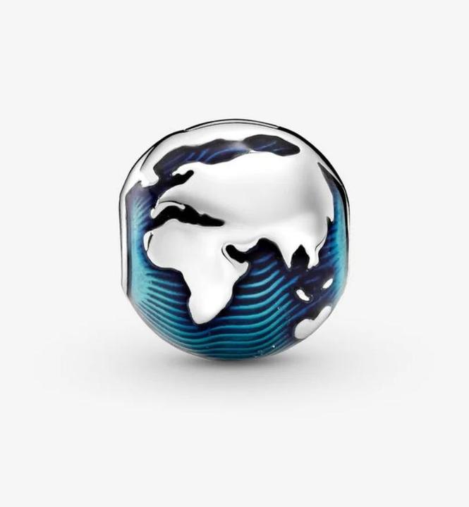 Image du produit Pandora Globe Clip Charm (Argent 925, Émail)