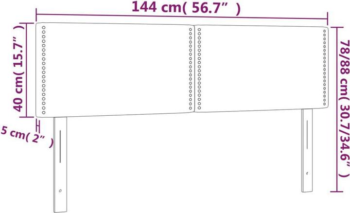 Image du produit VidaXL Parker (144 x 5 x 88 cm)