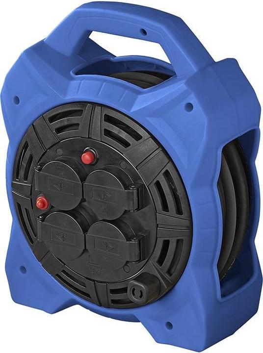 Produktbild ProPlus Kabeltrommel Schuko 4-fach 15M 3x1,5mm² mit LED-Beleuchtung (15 m, 1.50 mm²)