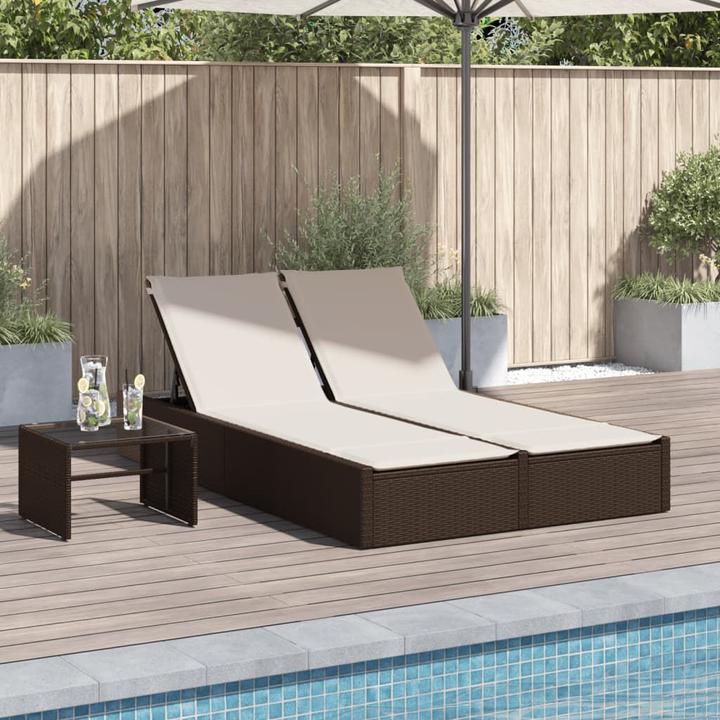 Produktbild vidaXL Doppel-Sonnenliege (200 cm)