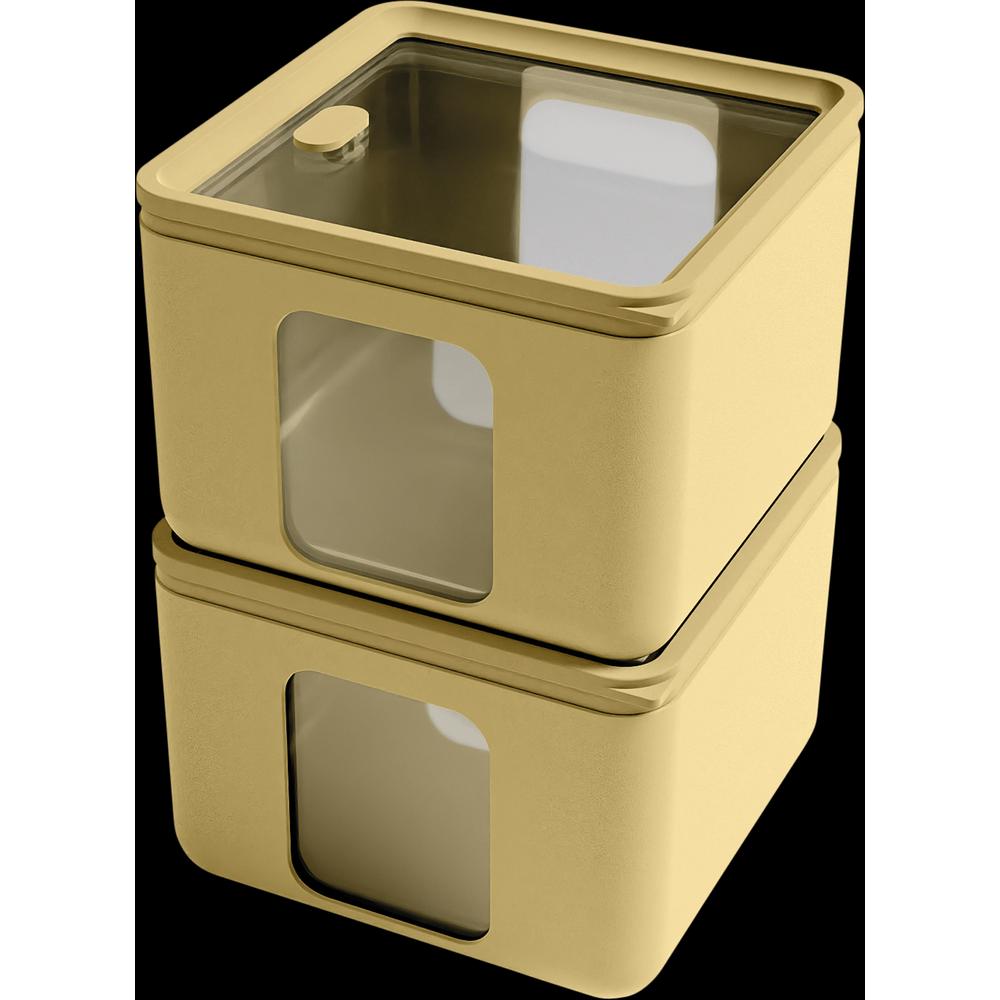 Blim Plus Vorratsdose Quadro S 13.3x13.3x10 cm, Vorratsbehälter, Gelb